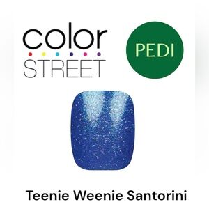 3 FOR $35: COLOR STREET Nail Strips - Teenie Weenie Santorini Pedicure